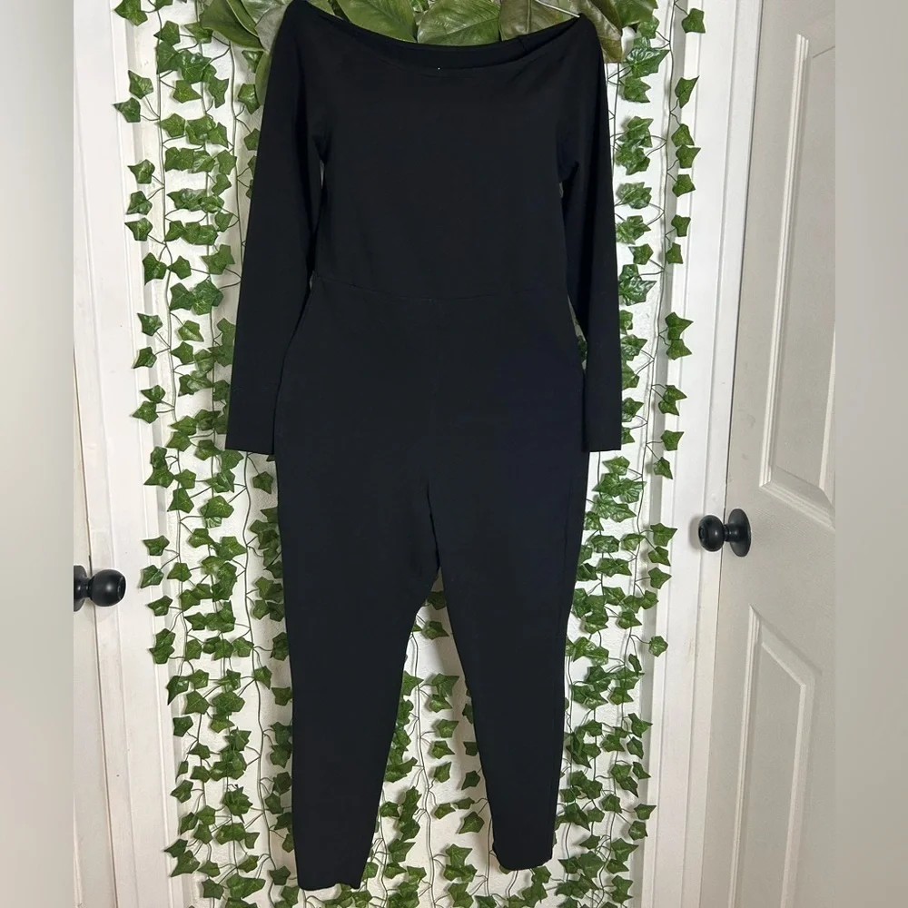 Torrid Black Sleeveless Jumpsuit with Tapered Legs